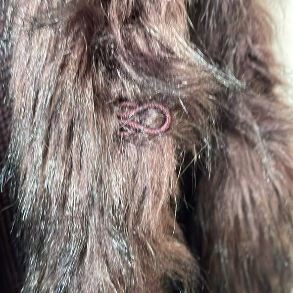 Sebby Collection Burgundy Faux Fur Front Vest -L- #0048 - Picture 8 of 14